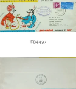 India 1960 Bombay-New York Air-India First Flight Cover IFB04497