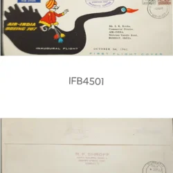 India 1962 Perth-Bombay Air-India First Flight Cover IFB04501