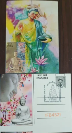 India 2022 Lord Buddha Private Picture Postcard With Pictorial Cancellation of Shrawasti Buddhism IFB04521