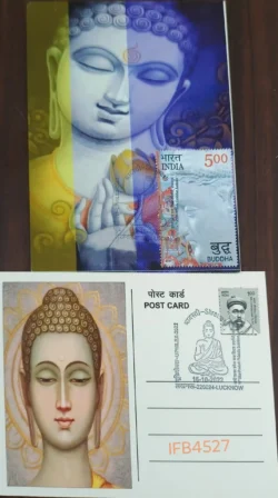 India 2022 Lord Buddha Private Picture Postcard With Pictorial Cancellation of Shrawasti Buddhism IFB04527