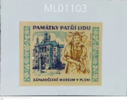 Czechoslovakia Monuments Belong to the People Prague Museum Matchbox Label - ML01103