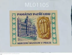 Czechoslovakia Monuments Belong to the People Prague Museum Matchbox Label - ML01105