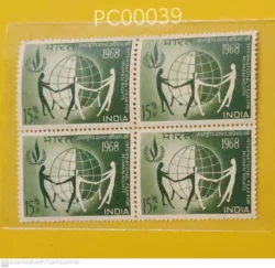 India 1968 International Year for Human Rights UMM blk of 4 - PC00039