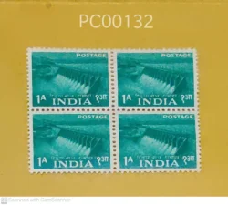 India 1955 Tilaiya Dam blk of 4 UMM - PC00132