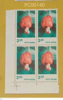 India 1980 225 Cashew blk of 4 UMM - PC00140