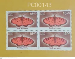 India 2000 Butterfly blk of 4 UMM - PC00143