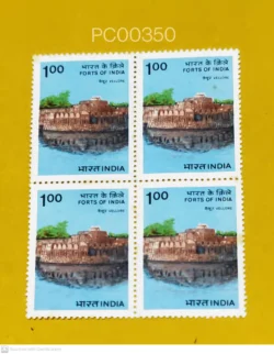 India 1984 Vellore Fort of India Blk of 4 UMM - PC00350