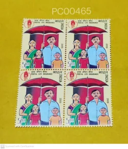 India 2009 Postal Life Insurance UMM Blk of 4 - PC00465