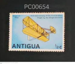 Antigua and Barbuda 75th Anniversary of the First Airplane Flight by The Wright Brothers PC00654