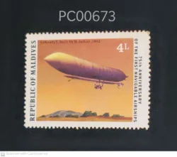 Republic of Maldives 75th Annoversary of First Navigable Airships Mode of Transport PC00673