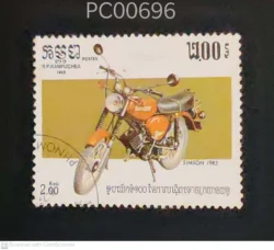 R.P. Kampuchea (Now Cambodia) Simson 1983 Vintage Motor Cycle Mode of Transport Used PC00696