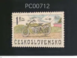 Czechoslovakia Vintage Motor Cycle Mode of Transport Used PC00712