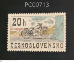 Czechoslovakia Vintage Motor Cycle Mode of Transport Used PC00713