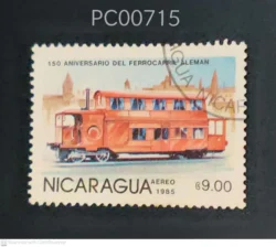 Nicaragua 150TH ANNIVERSARY OF THE GERMAN RAILWAY Mode of Transport Used PC00715