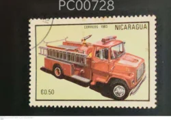 Nicaragua Correos 1983 Firefighting Mode of Transport Used PC00728
