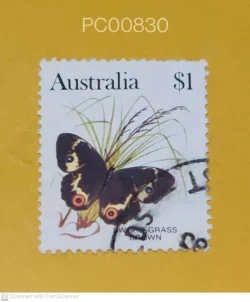 Australia Butterfly Sword Grass Brown Used PC00830