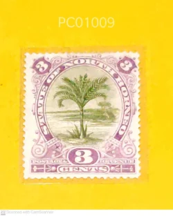 North Borneo (Now Malaysia) Palm Tree 3 cents UMM PC01009