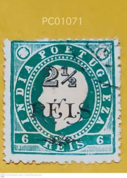 India Pre-Independence Portuguese India Surcharge Overprint Used PC01071