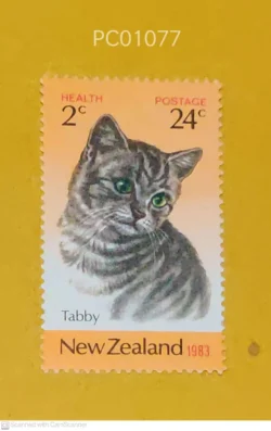 New Zealand 1983 Cat Tabby Health UMM PC01077