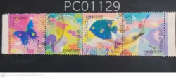 India 2003 Greetings Strip of 4 Used PC01129