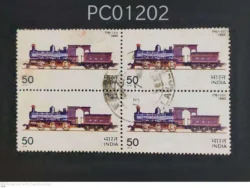 India 1976 Indian Locomotive Blk of 4 Used PC01202