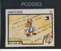 Grenada Ben and me Amos Improves the Pennsylvania Gazette Disney Cartoons UMM PC01263