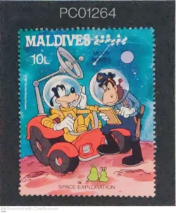Maldives Goofy Mickey Mouse Space Exploration Disney Cartoons UMM PC01264