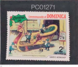 Dominica Christmas 1981 Santa's Workshop Disney Cartoons UMM PC01271