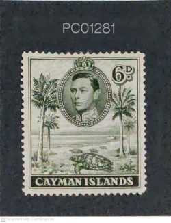 Cayman Islands King tortoise Palm Tree Sea Beach Mounted Mint PC01281