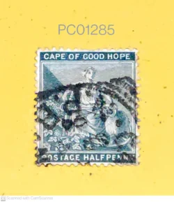 Cape of Good Hope (now South Africa) Sculpture Half Penny Used PC01285