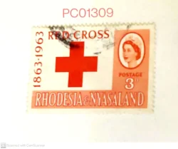 Rhodesia & Nyasaland Red Cross Used PC01309