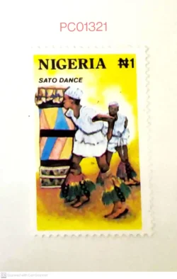 Nigeria Sato Dance Tradition & Culture Tribe Unmounted Mint PC01321