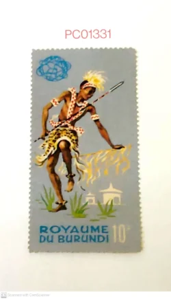Kingdom of Burundi Tribes Musical Instruments Dance Culture and Tradition Unmounted Mint PC01331