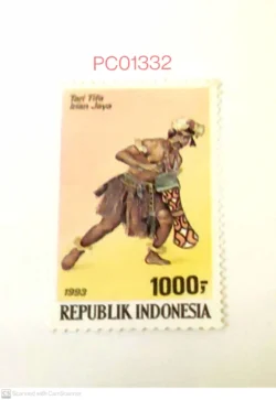 Indonesia 1993 Tribe Tari Tifa Irian Jaya Dance Culture and Tradition Unmounted Mint PC01332