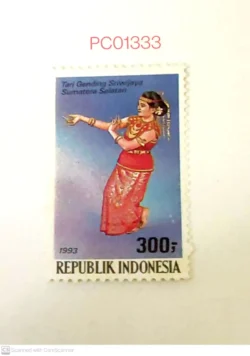Indonesia 1993 Tribe Tari Gending Sriwijiya Sumatera Selatan Dance Culture and Tradition Unmounted Mint PC01333