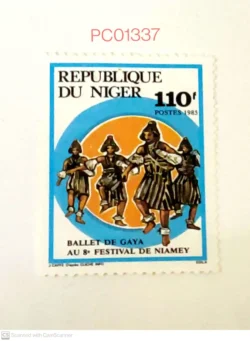Niger Dance Costumes Gaya Ballet at the 8th Niamey Festival Tribe Dance Culture and Tradition Unmounted Mint PC01337