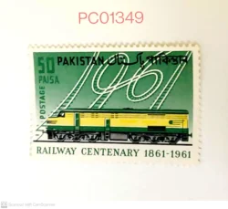 Pakistan 1961 Railway Centenary Locomotive Unmounted Mint PC01349