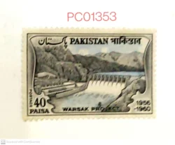 Pakistan 1960 Warsak Project Dam Mounted Mint PC01353