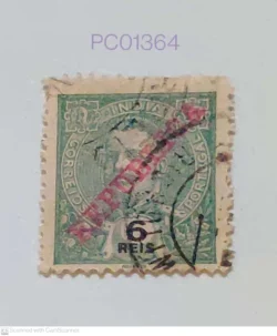 Portuguese India Pre-Independence King Carlos 1 Surcharge Overprint Used PC01364
