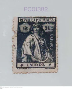 Portuguese India Pre-Independence Ceres Goddess of Agriculture and Fertility Christianity Used PC01382