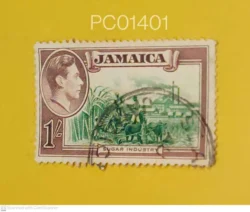 Jamaica King George 6th Sugar Industry King Used PC01401