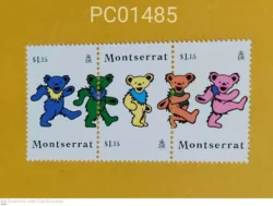 Montserrat se-tenant Strip of 3 Toys Cartoons Zaire (Now Congo) Blk of 4 Unmounted Mint PC01485