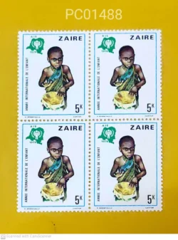 Zaire (Now Congo) 1979 International Year of Child Blk of 4 Unmounted Mint PC01488