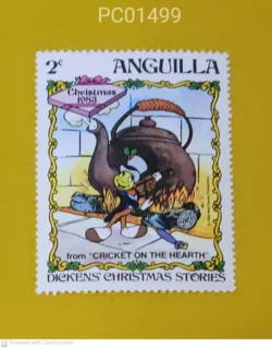 Anguilla Cricket on the Hearth Christmas 1983 Dicken's Christmas Stories Unmounted Mint PC01499