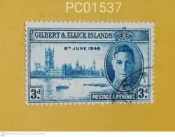 Gilbert & Ellice Islands King George VI Parliament House 1946 Used PC01537