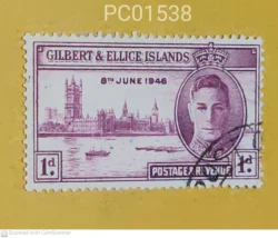 Gilbert & Ellice Islands King George VI Parliament House 1946 Used PC01538