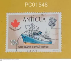 Antigua Steamer Ship Inter Island Shipping Service Used PC01548