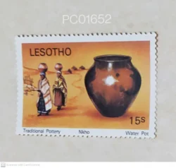Lesotho Traditional Pottery Water Pot Handicraft Unmounted Mint PC01652