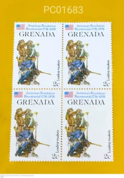 Grenada American Revolution Bicentennial Blk of 4 Unmounted Mint PC01683