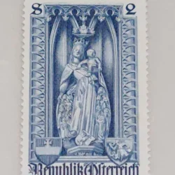 Austria 500th anniversary of Diocese of Vienna Christianity Sculpture Virgin of Mercy Unmounted Mint PC01752